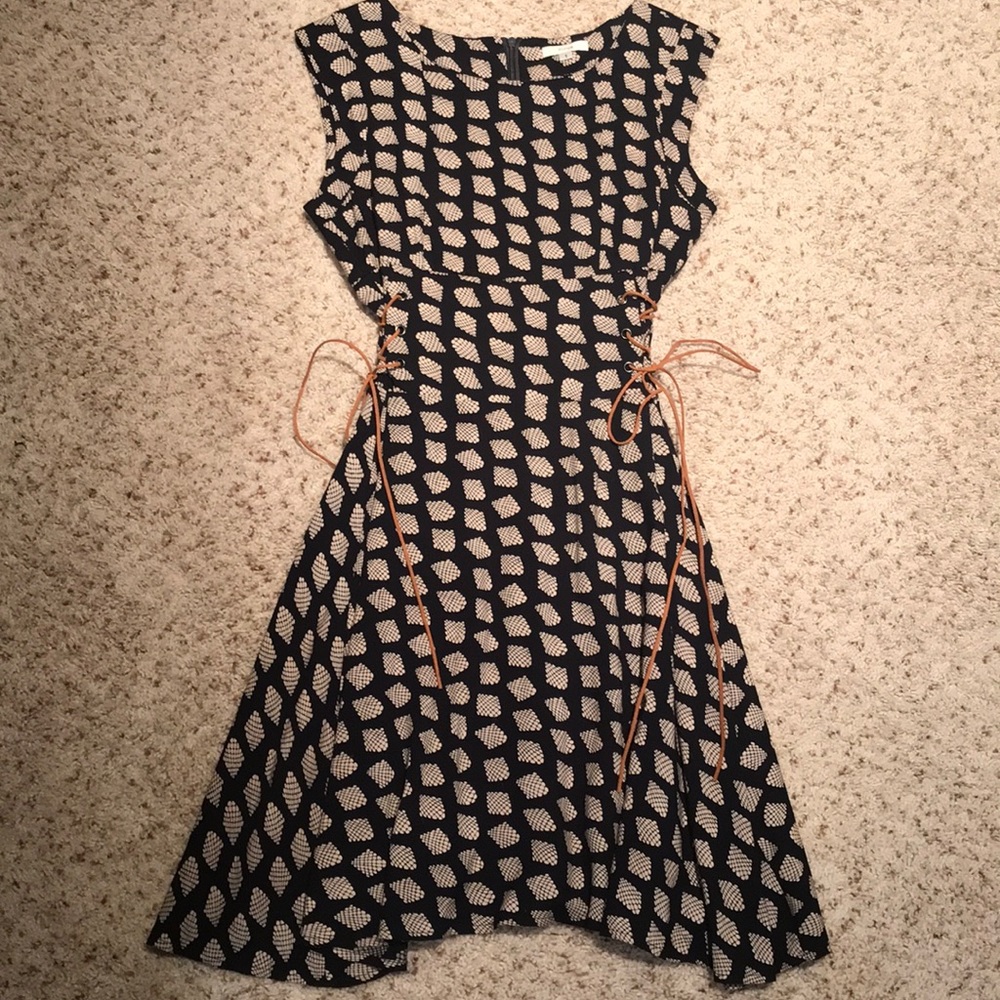 Black and beige patterned dress from Purr